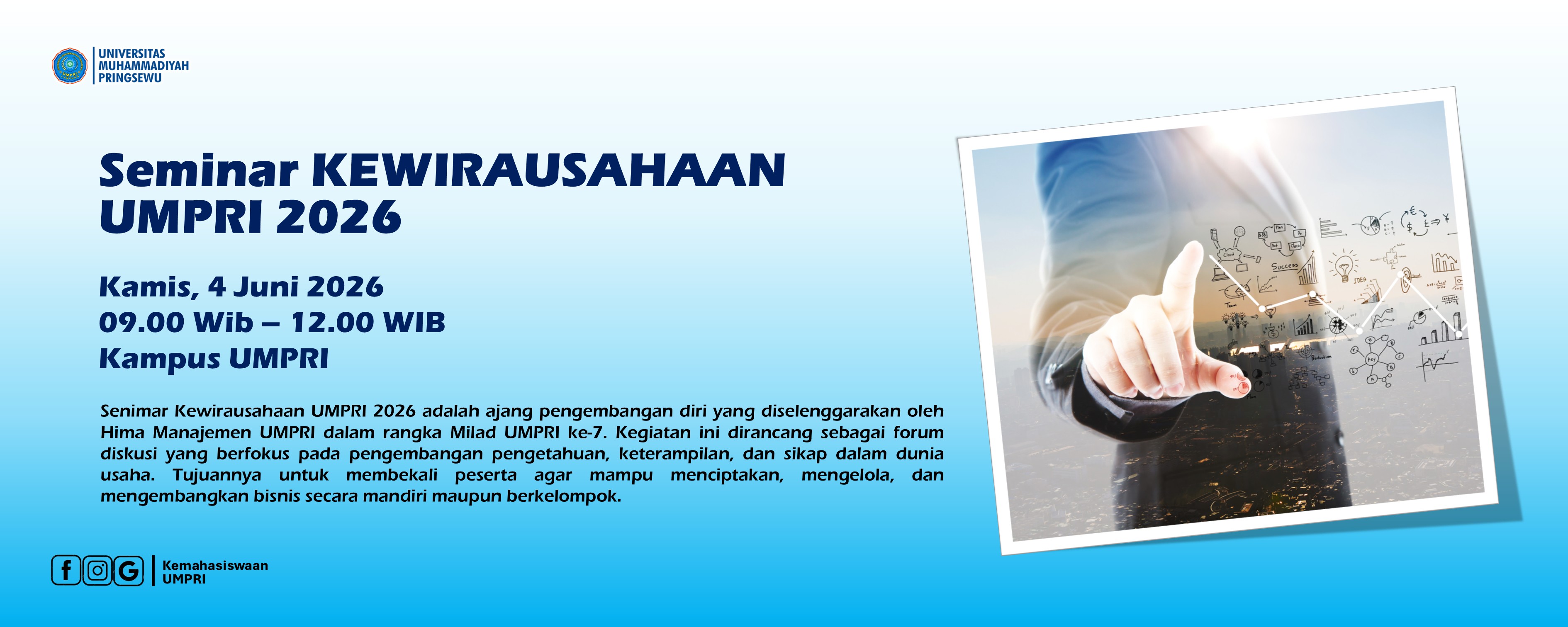 Seminar KEWIRAUSAHAAN UMPRI 2026